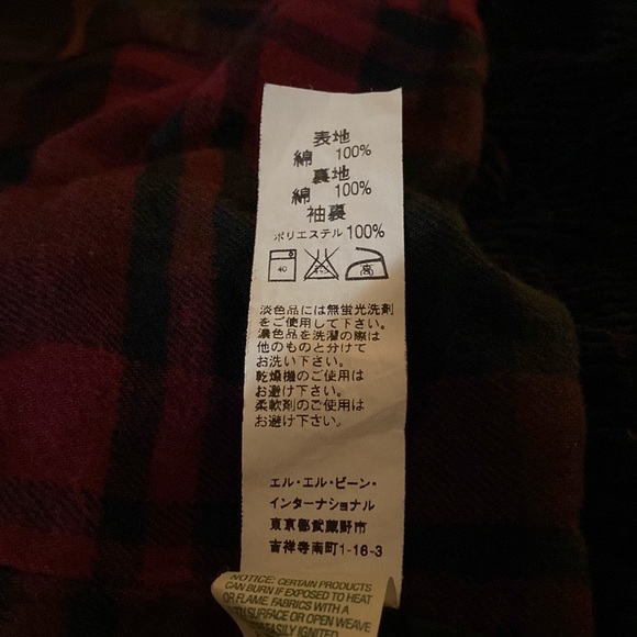 L.L. Bean Corduroy Barn Chore Utility Jacket Flannel Lined Size Large Petite - Picture 8 of 11